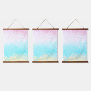 Boho Swirly Groovy Abstract Genderflux Pride Flag Hanging Tapestry
