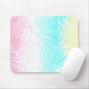 Boho Swirly Groovy Abstract Genderflux Pride Flag Mouse Mat