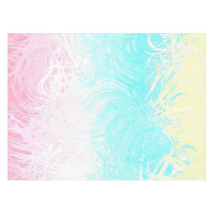 Boho Swirly Groovy Abstract Genderflux Pride Flag Tablecloth