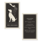 Boho Tarot Dog Groomer business card 