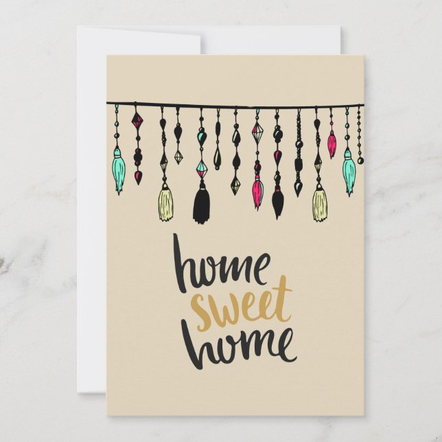 Boho Tassels Housewarming Party Invites (Front)