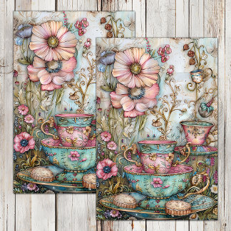 BOHO TEA PARTY DECOUPAGE TISSUE PAPER