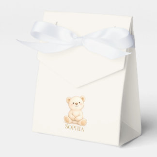 Boho Teddy Bear Baby Shower Favour Box