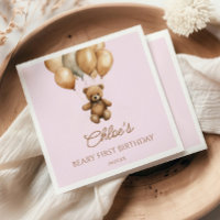 Boho Teddy Bear Beary First Birthday Party