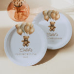 Boho Teddy Bear Beary First Birthday Party Paper Plate<br><div class="desc">This is a Boho Teddy Bear Beary First Birthday Party Paper Plates!</div>