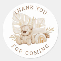 Boho Teddy Bear | Thank You Kids Birthday Party