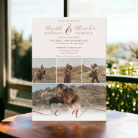 Boho terracotta 5 Photos script wedding