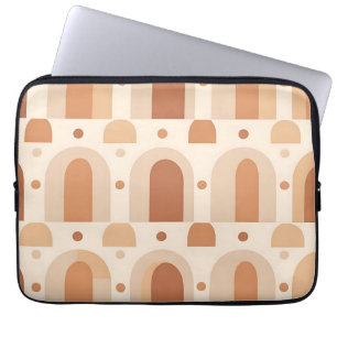 Boho Terracotta Arch Seamless Pattern Laptop Sleeve