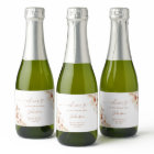 Boho Terracotta Bridal Shower Mini Sparkling Wine 