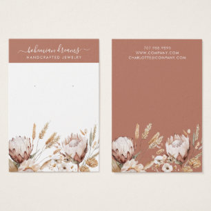 Boho Terracotta Cream Wildflowers