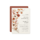 Boho Terracotta Dahlia Wildflower Elegant Wedding