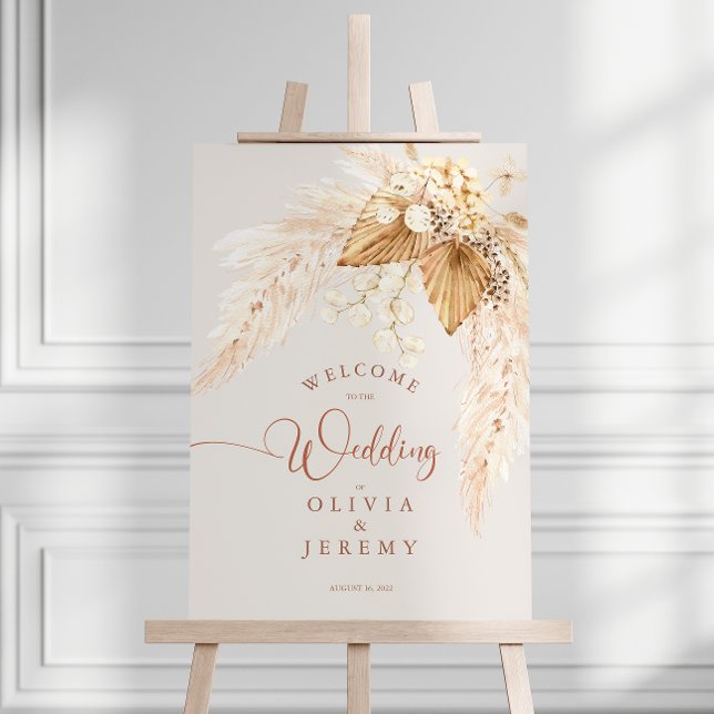  Boho Terracotta Dried Flowers and Pampas Grass  Poster (Creator Uploaded)