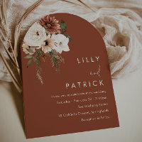 Boho Terracotta Floral All Seasons Arch Wedding