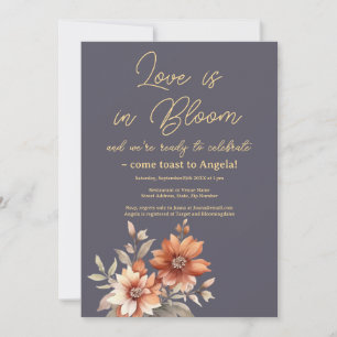 Boho Terracotta Floral Bridal Shower Invitation