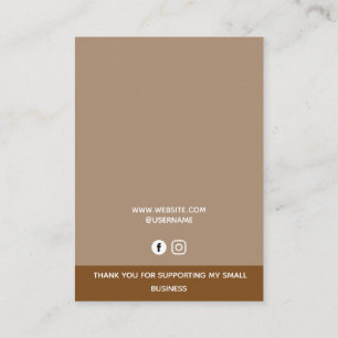 Boho Terracotta Jewellery Earrings Display Card