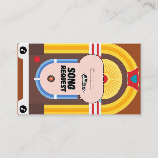Boho Terracotta Jukebox Song Request Card