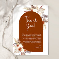 Boho Terracotta Pampas Gras Birthday Party