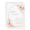 Boho Terracotta Pampas Grass Wedding Invitation