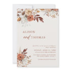 Boho Terracotta QR Code 2 in 1 Wedding