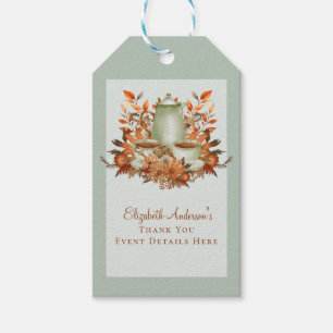 Boho Terracotta Sage Tea Party Floral Event Gifts Gift Tags