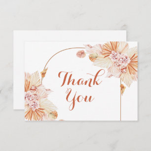 Boho Terracotta thank you Note Cards