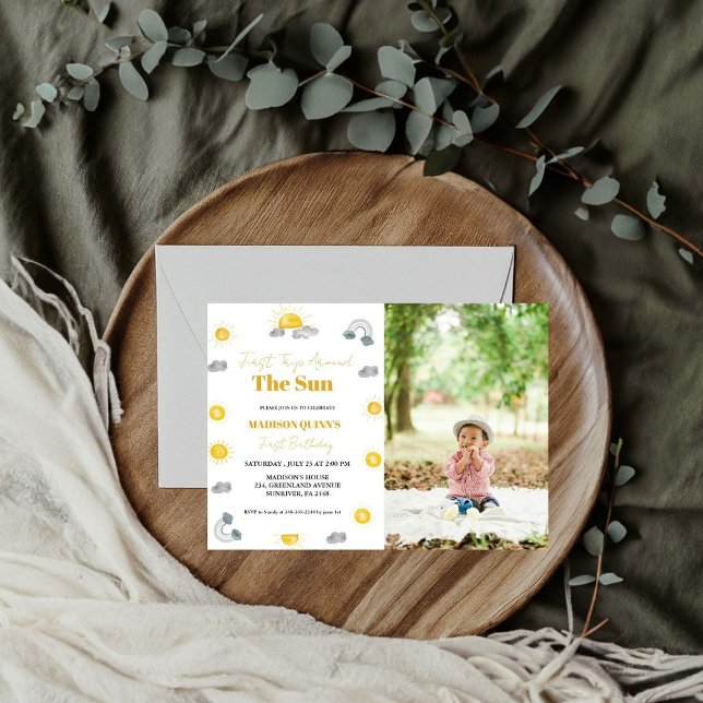 Boho terracotta Twins  first trip first birthday  Invitation (Creator Uploaded)