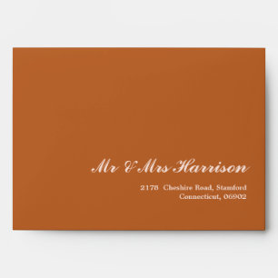 Boho Terracotta Wedding  Envelope