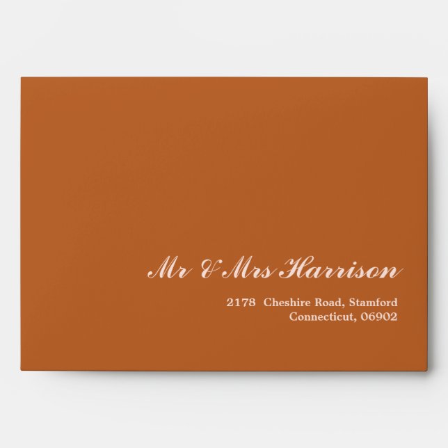 Boho Terracotta Wedding  Envelope (Front)
