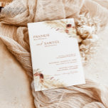 Boho Terracotta Wedding Invite, Modern Wedding Invitation<br><div class="desc">This lovely Wedding Invitation features a minimalist design with an earthy, desert colour scheme and is perfect to upload a photo of you and your future spouse! Easily edit most wording to match your event! Text and background colours are fully editable —> click the "Edit Using Design Tool" button to...</div>