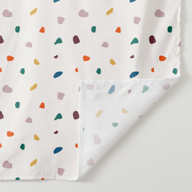 Boho Terrazzo Dots Wall Tapestry (Detail)