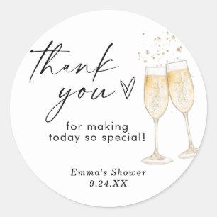 Boho Thank You Favour Sticker