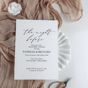 Boho The Night Before Rehearsal Dinner Invitation