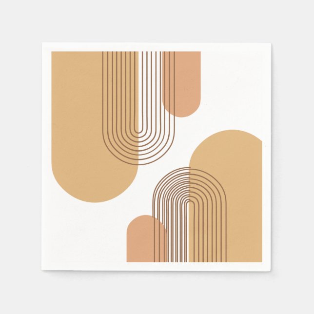 Boho Themed Party Napkins (Front)