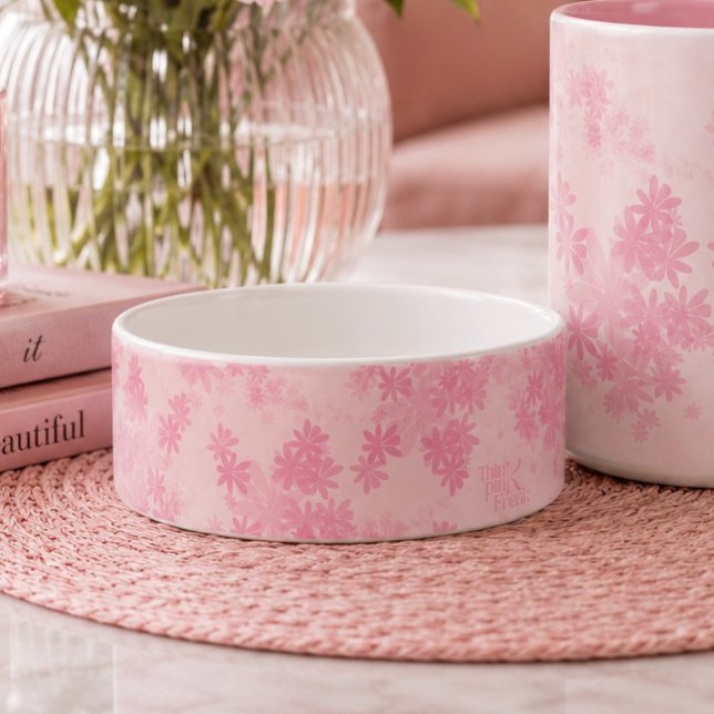 Boho Think Pink Watercolor Floral Pattern  (Creator Uploaded)