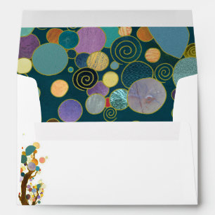 Boho Trees Nature Inspired Wedding Envelope