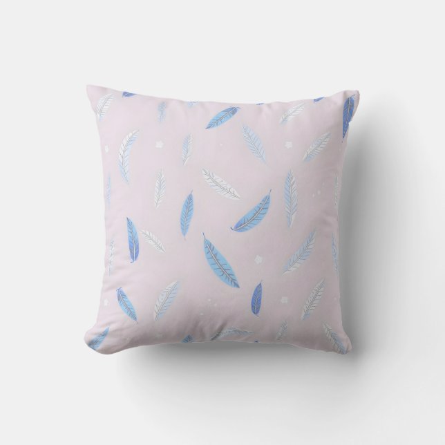 Boho Trendy Feathers Luxury Collection Cushion (Front)