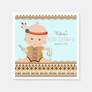 Boho Tribal Baby Shower Napkin