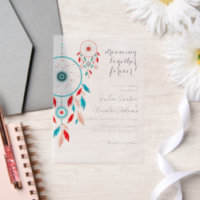 Boho Tribal feather Dreamcatcher Wedding