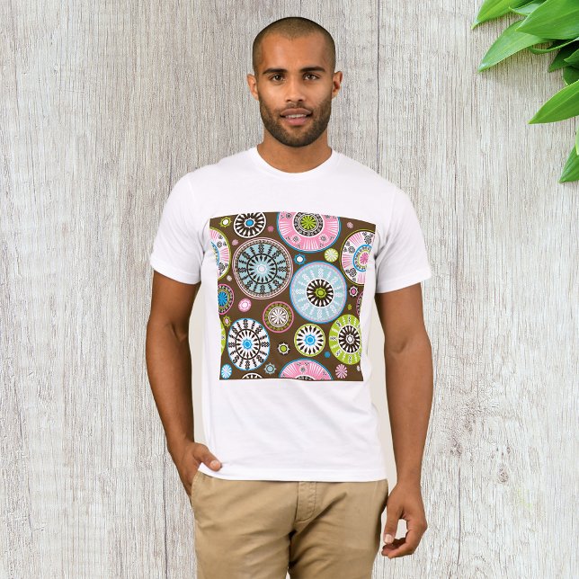 Boho Tribal Mandala Pattern Floral Circles T-Shirt (Creator Uploaded)