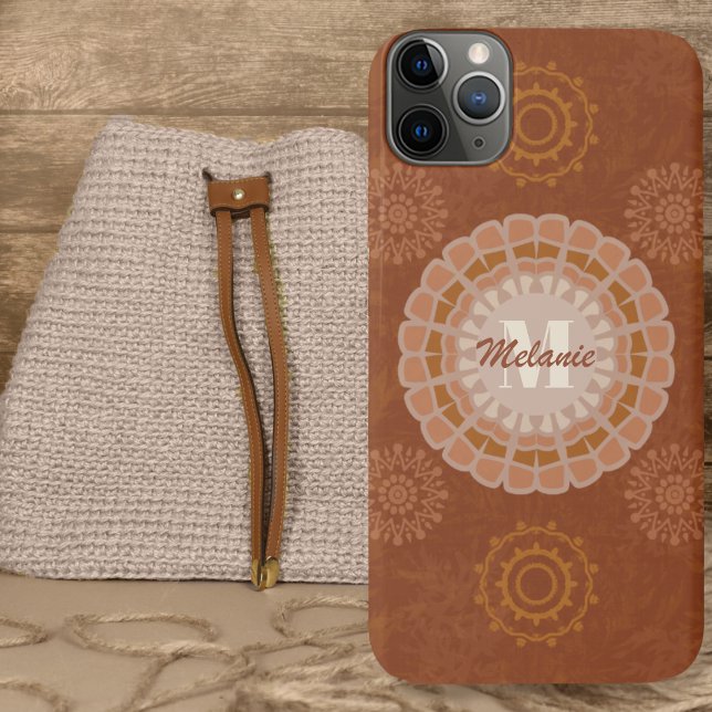 Boho Tribal Mandalas Rustic Earthtones Variation 3 Case-Mate iPhone Case (Boho Tribal Mandalas Rustic Earthtones Variation 3 Case-Mate iPhone Case by Leapfroglisics Shop)