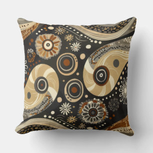 Boho Tribal Paisley & Mandala Pillow
