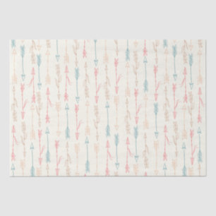 Boho Tribal Pastel Arrow Gender Neutral Tissue Paper