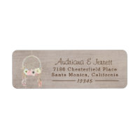 Boho Tribal Rustic Return Address