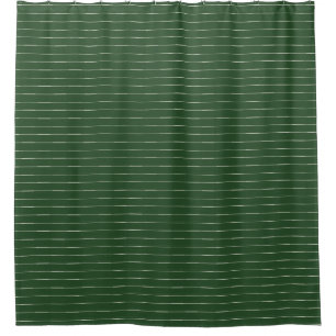 Boho Tribal salmon olive green stripe Shower Curtain