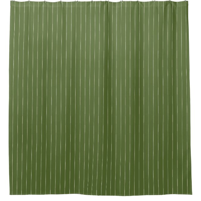 Boho Tribal salmon olive green stripe Shower Curtain (Front)