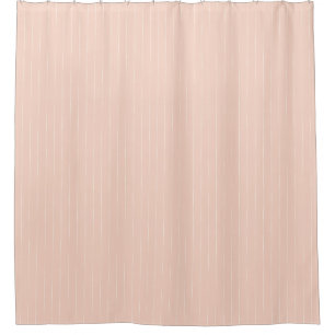 Boho Tribal salmon pink and White stripe Shower Curtain