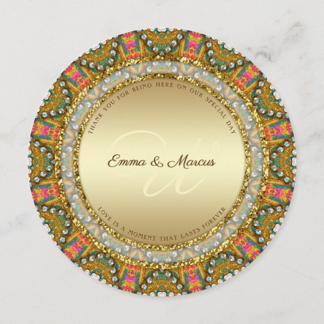 Boho Tribal Special Day Party Menu Template (Back)