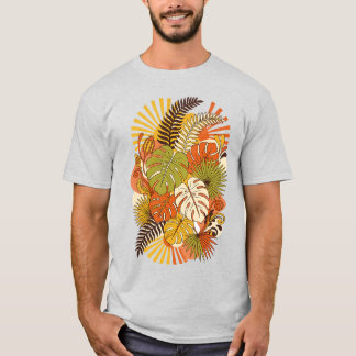 Boho Tropical Botanical Plants T-Shirt