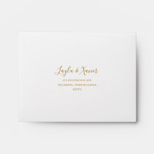 Boho Tropical Botanical   Self Addressed RSVP Envelope