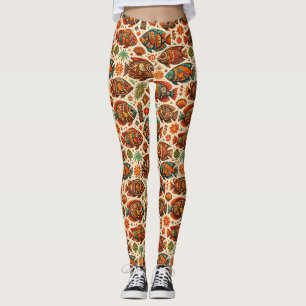 Boho Tropical Fish Leggings